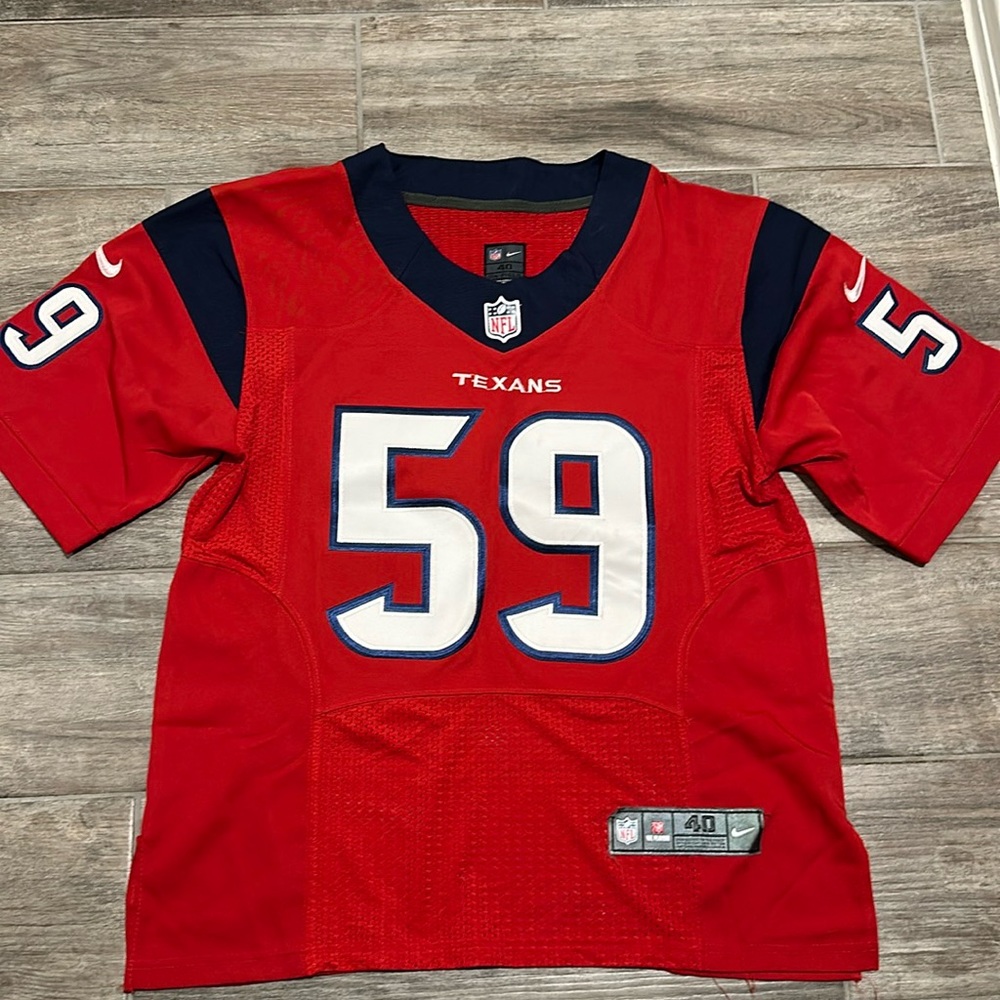 Nike NFL On Field #59 Mercilus Houston Texans Jersey size 40 Embroidered